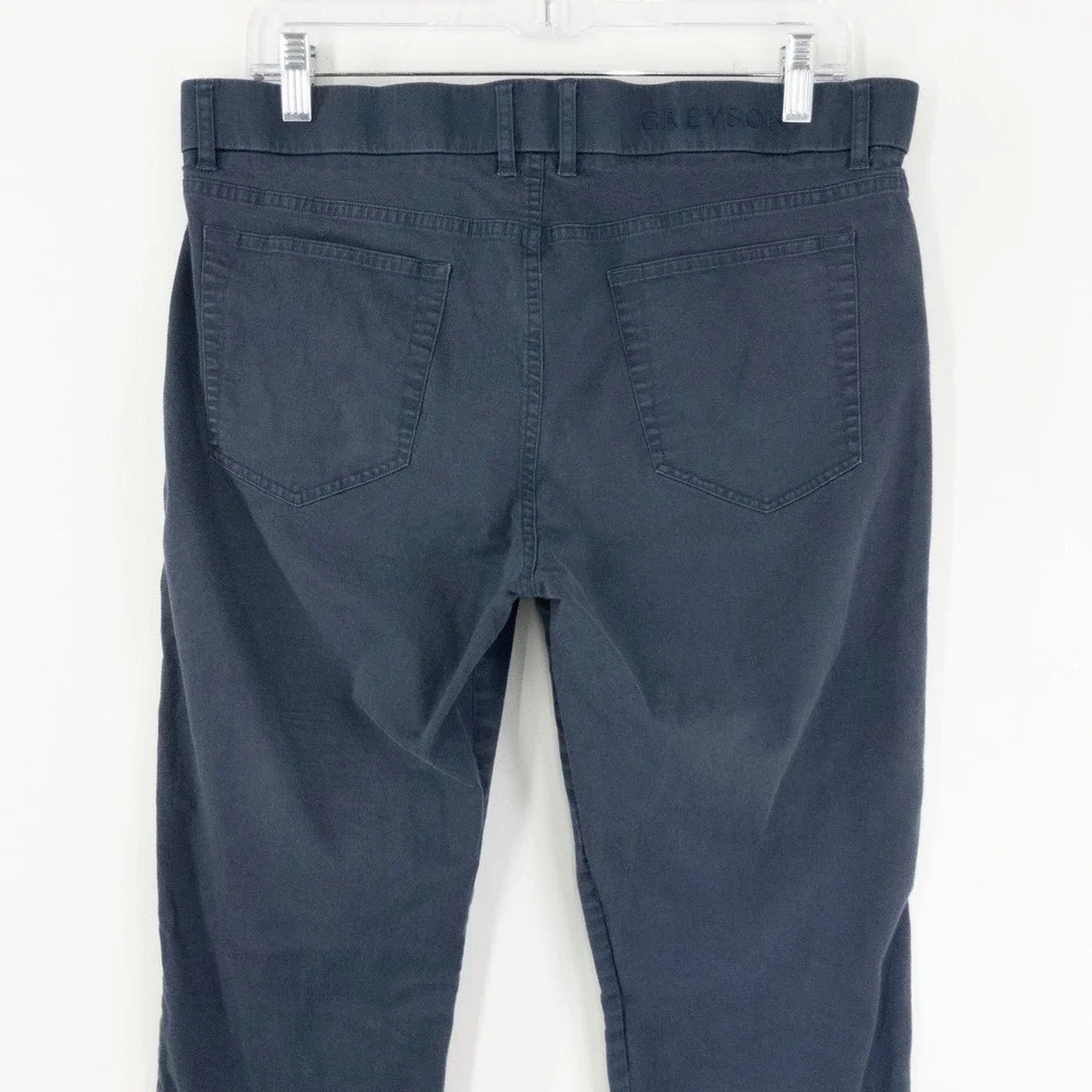 Greyson Amagansett 5 Pocket Pants Mens 33x32 Navy Blue Stretch Golf Casual